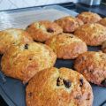 Muffins aux bananes et aux canneberges sans oeuf
