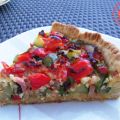 Quiche aux lardons et aux légumes d'été