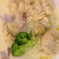 Quenelle de farine aux lardons