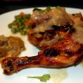 Poulet craquant au four, sauce pommes-cidre