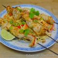 brochettes de poulet à la Thaï sauce arachide