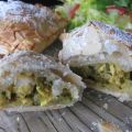 Chaussons et  bricks façon pastilla au poulet