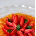 Salade d'oranges sanguines et fraises