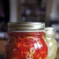 Conserve de piments au vinaigre