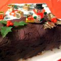 Bûche de Noël, chocolat châtaigne (Vegan)
