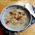 Soupe froide de haricots mungo au riz et au[...]