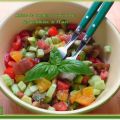 Salade de tomates et concombre