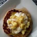 Pancakes de kamut renversés à l'ananas