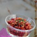 Salade de petit épeautre, betterave et carotte,[...]