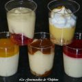 Panna Cotta coulis de framboise et de mangue