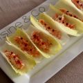 Bouchées d'endive au saumon fumé