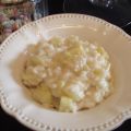 Risotto aux courgettes et à la crème au chèvre