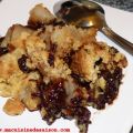 Crumble de poires - chocolat