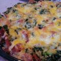 GRATIN DE QUINOA, JAMBON ET KALE