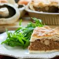 Tourte au boeuf et aux champignons