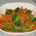 Carottes et brocolis au miel et moutarde