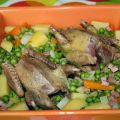 Pigeons aux petits pois et carottes