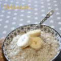 Perles du Japon au lait de coco et bananes