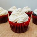 Cupcake Vanille/Chocolat coeur Praliné