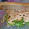 Sandwich avocat crevettes