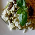 Risotto aux poireaux & aux cèpes