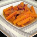 Carottes Confites au Miel de Baies Roses