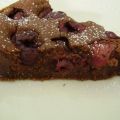 Moelleux au chocolat, cerises et amandes.,[...]