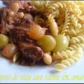 Peposo de veau aux raisins & aux amandes,[...]
