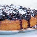Gâteau aux mûres et noix de coco