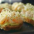 Tartines Crème d'avocat - Crevettes #Suède