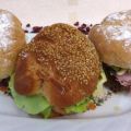 Sandwichs champignons et beurre d'ail