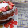 Victoria sponge Cake aux Fraises