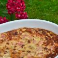 Clafoutis rhubarbe et noisettes