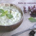 Raïta de concombre végétalien