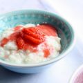 Riz au lait - Coulis de gariguettes