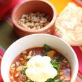 Soupe aux pois chiches, potimarron et citrons[...]