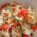 Salade estivale au chou, emmental, tomates,[...]