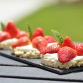 Dessert light fraises / menthe