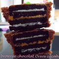 Mini brownie chocolat Oréos et cacahuète