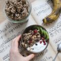Granola banane, chocolat, cacahuète