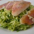 Risonis au pesto roquette-basilic et filets de[...]