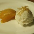 Coing poché aux épices et sorbet de coing -[...]