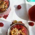 Crumble pomme framboise pour souhaiter la[...]