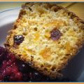 Cake aux abricots secs, rhum et aux cranberries