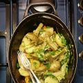 Cocotte d'artichauts poivrades aux pommes de[...]