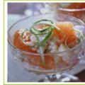 Salade de crevettes au pamplemousse