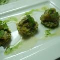 Huitres tièdes et courgettes au vin blanc,[...]