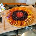 Tarte fine aux nectarines jaunes, cassis et[...]