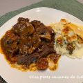 Boeuf braisé au vin rouge