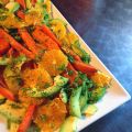 Salade de carottes rôties, oranges et avocats